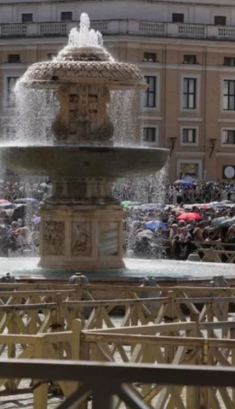 Plaza San Pedro durante el velatorio