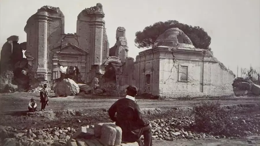 Una imagen que muestra el poder destructor del terremoto de Mendoza en 1861. (Imagen: web)