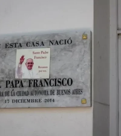 La casa donde nació el papa Francisco.