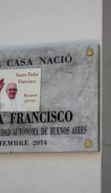 La casa donde nació el papa Francisco.
