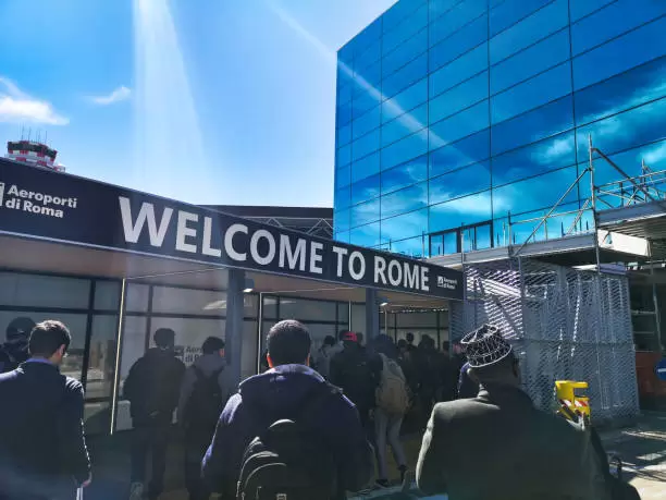 Fiumicino aeropuerto de Roma.