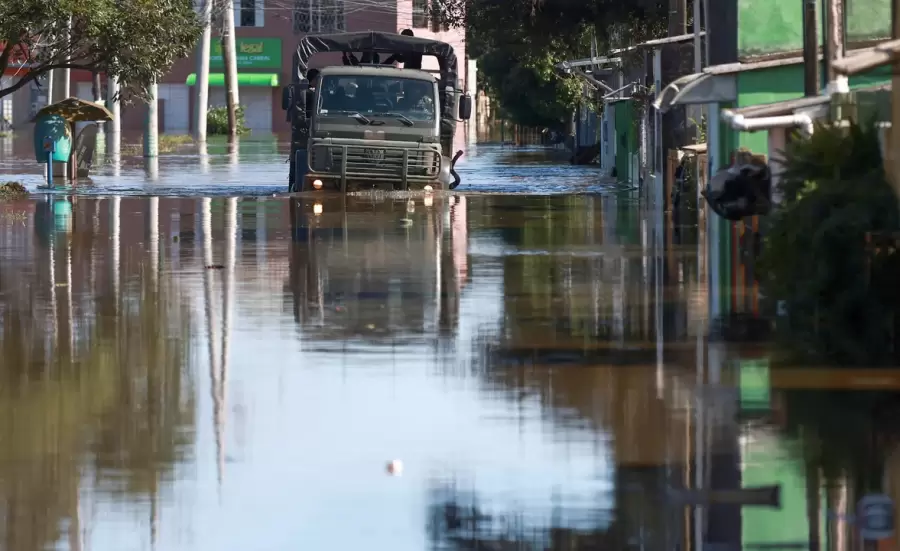 Hay varias zonas inundadas en la Argentina/