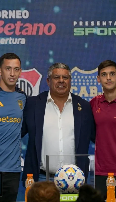 Conferencia de prensa de camaradería entre River, Boca y el presidente de la AFA