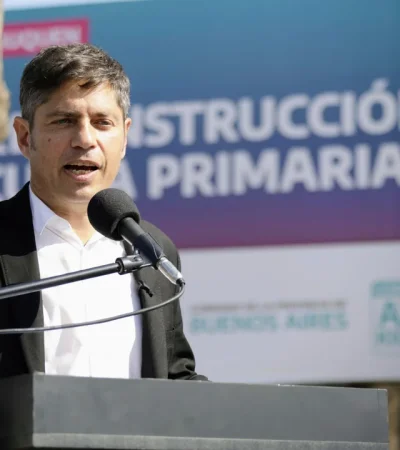 El gobernador Axel Kicillof