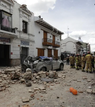 El temblor sorprendió a las viviendas ecuatorianas que no se caracterizan por ser antisísmicas.