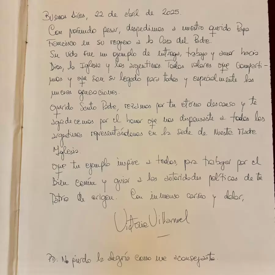La despedida de Victoria Villarruel