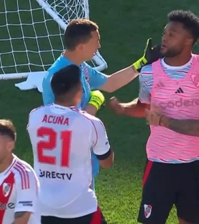 Borja y Marcehsín se cruzaron en el Superclásico.