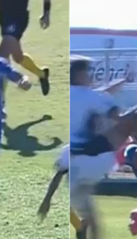 Patadón en el clásico.