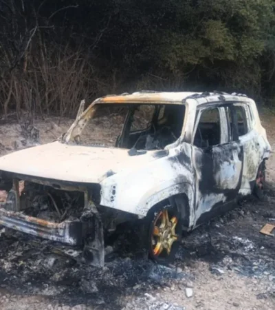 Jeep Renegade calcinado en Jujuy.