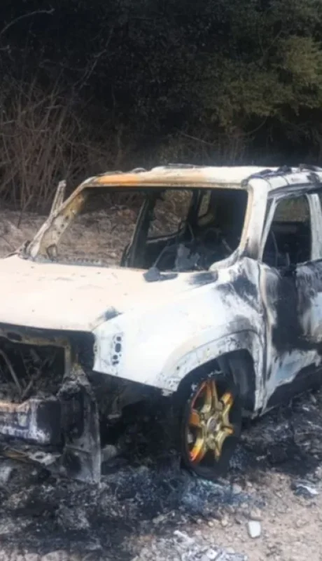 Jeep Renegade calcinado en Jujuy.