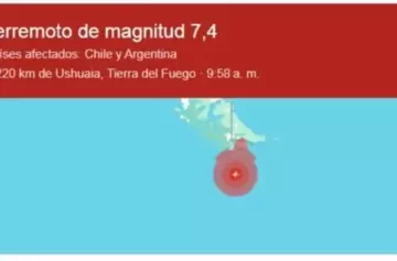 Terremoto de 7,5 grados se produjo en el Sur de Chile: alerta de tsunami y alarma en Ushuaia