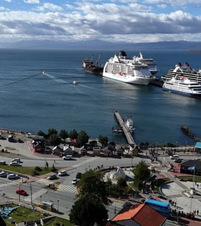 Ushuaia, posicionada como lugar estratétigo.