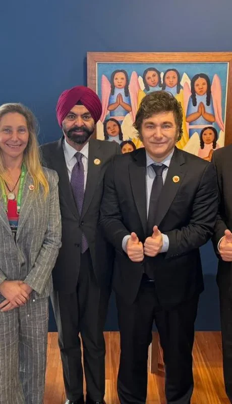 El presidente del Banco Mundial en su visita a Argentina