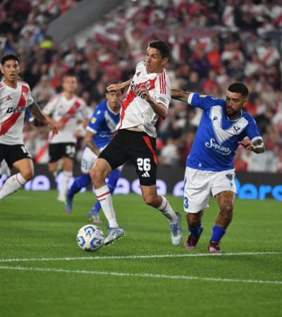 Nacho Fernández marcó el tercero de los goles de River/Fuente: X