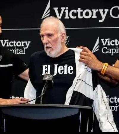 Popovich reapareció con Manu Ginóbili y Tim Duncan