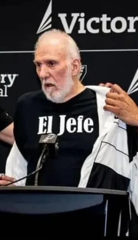 Popovich reapareció con Manu Ginóbili y Tim Duncan