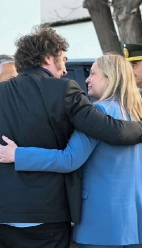 Hebe Casado y Milei.