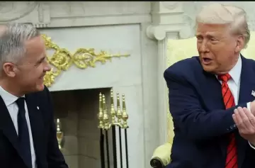 Carney le espetó a Trump: "Canadá no está a la venta", y el magnate le retrucó: "Nunca digas nunca"