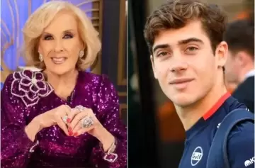 Gracioso ida y vuelta entre Mirtha Legrand y Franco Colapinto tras ser confirmado en Alpine