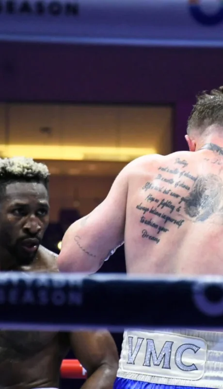 Una escena del combate en Riad