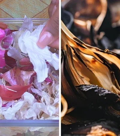 La quema de cáscaras de ajo, es recomendable los viernes.