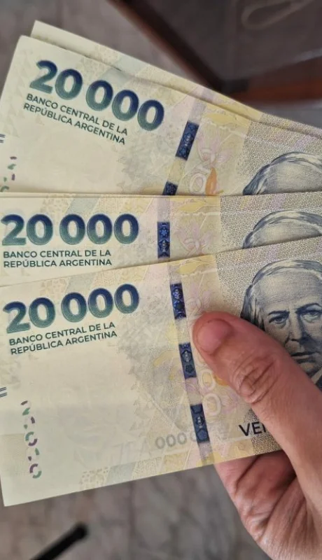 Pesos argentinos.
