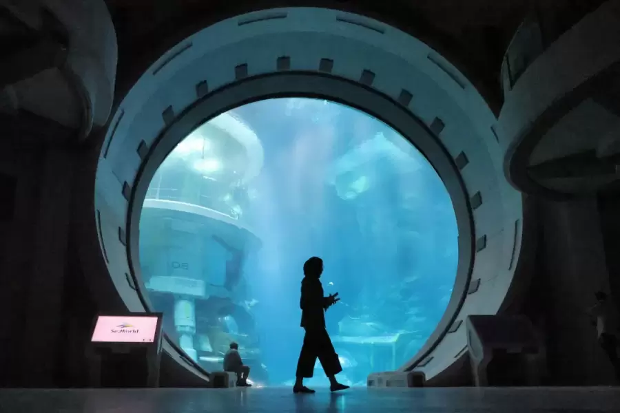 Primer parque temático de vida marina de la región, en la isla Yas en Abu Dhabi.