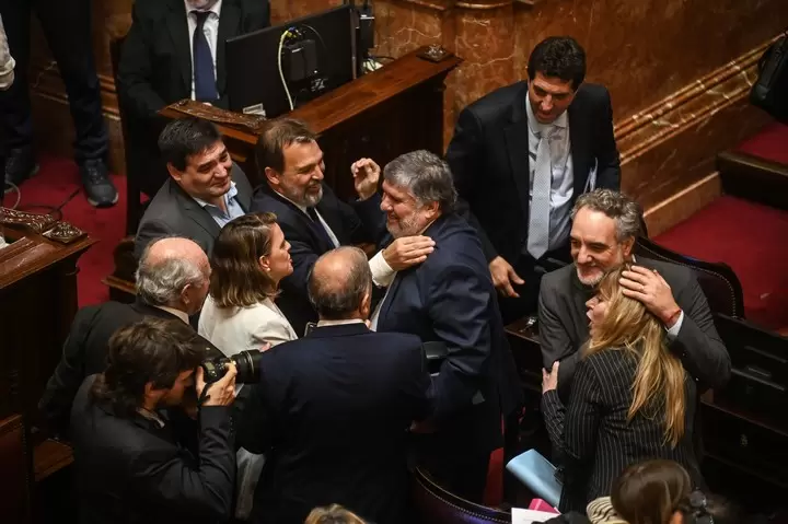 El bloque kirchnerista celebró con júbilo el rechazo del proyecto. (Foto: web)