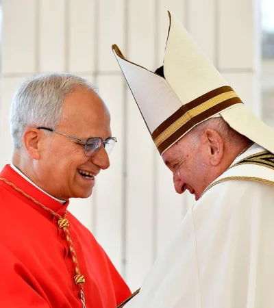 Prevost con el papa Francisco.