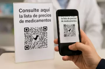 Las farmacias comenzaron a mostrar los precios de los medicamentos en un QR