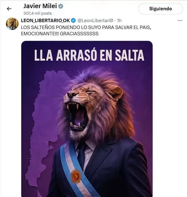 Elecciones Legislativas/ Fuente: X