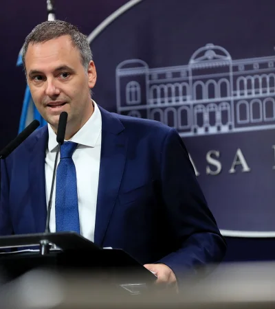 El vocero presidencial Manuel Adorni. (Fuente: web)