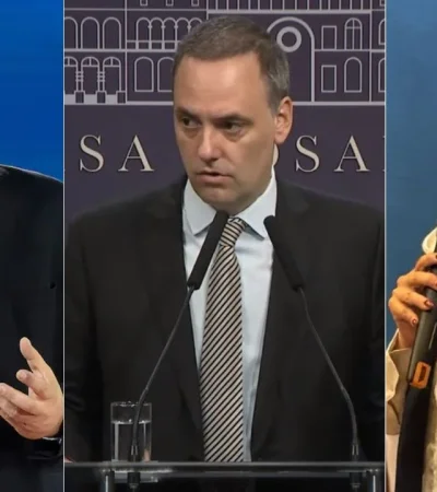 Leandro Santoro, Manuel Adorni y Silvia Lospennato