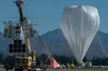 Cayó en Chubut un globo aerostático de la NASA del tamaño de una cancha de fútbol