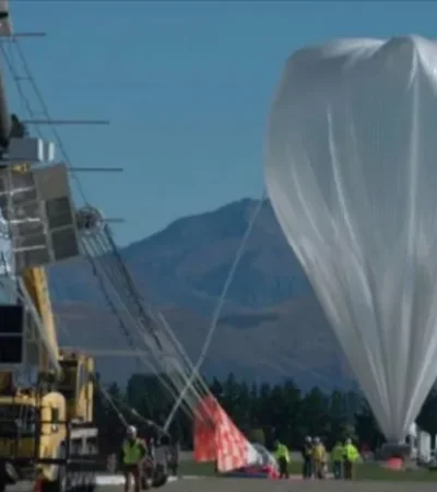 Cayó un globo aerostático en Chubut.