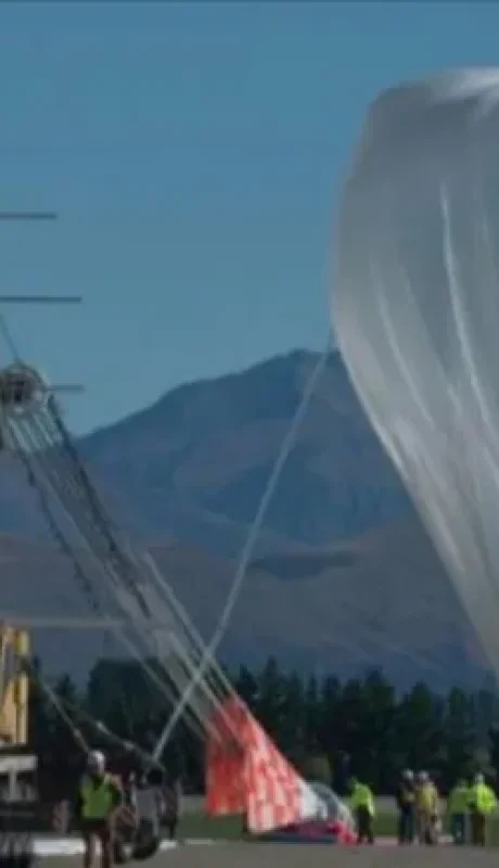 Cayó un globo aerostático en Chubut.