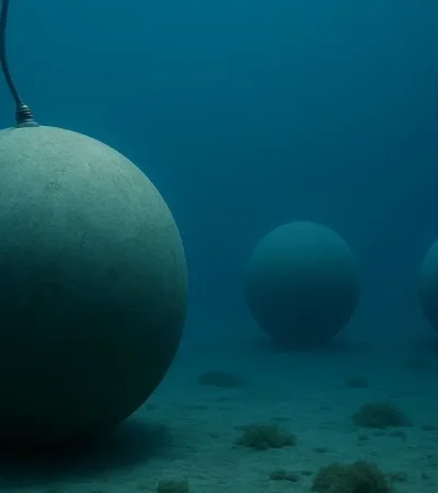 Bolas de 400 toneladas y 9 metros de diámetro