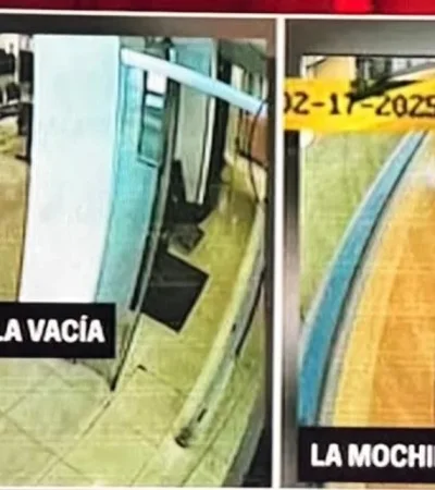 Familiares de Mauricio Novelli con bolsos con dinero.