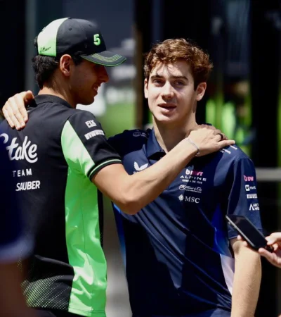 Franco en la previa de la carrera del domingo