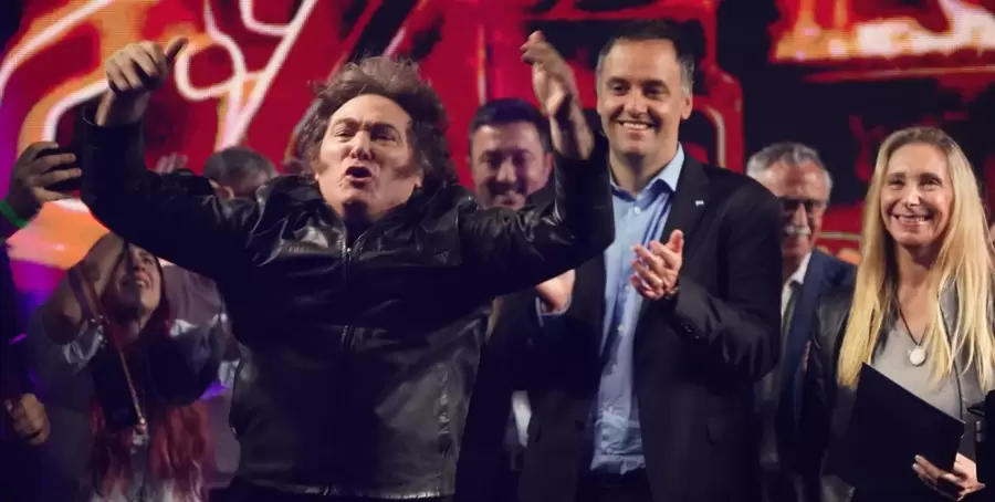 Exultante Javier Milei