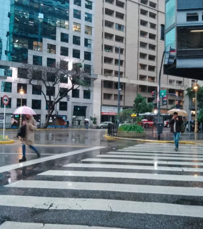 Mucha agua cayó en el Gran Buenos Aires/