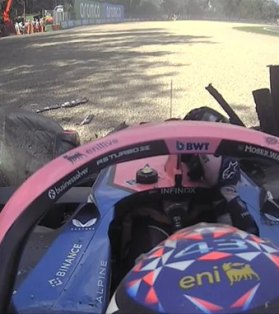 El piloto argentino se despistó cuando faltaban pocos minutos para que culminara la Q1. Fuente:X de Fórmula 1