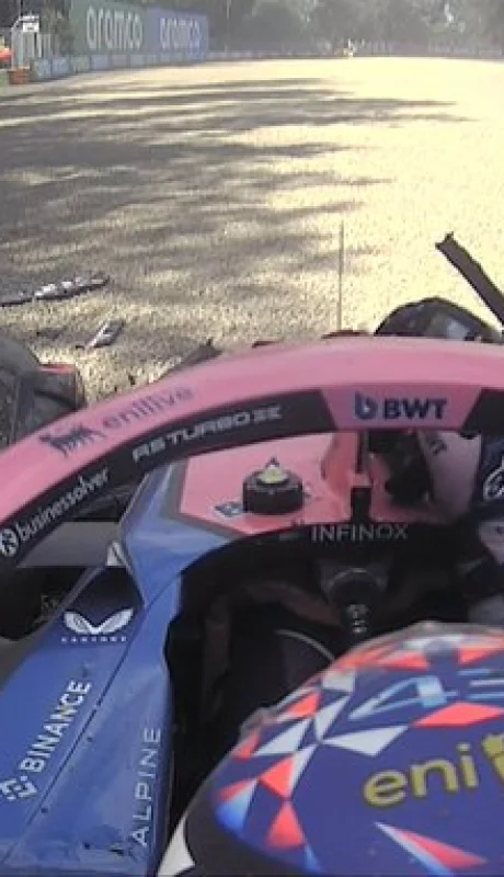 El piloto argentino se despistó cuando faltaban pocos minutos para que culminara la Q1. Fuente:X de Fórmula 1