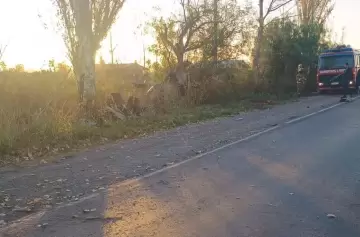 Tragedia en Lavalle: murió al volcar con su auto y chocar contra una arboleda