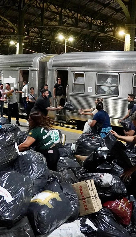 El Tren Solidario anterior fue para Bahía Blanca.
