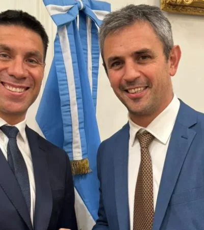 Facundo Correa Llano junto al titular de la Cámara de Diputados, Martín Menem. (Foto: archivo web)