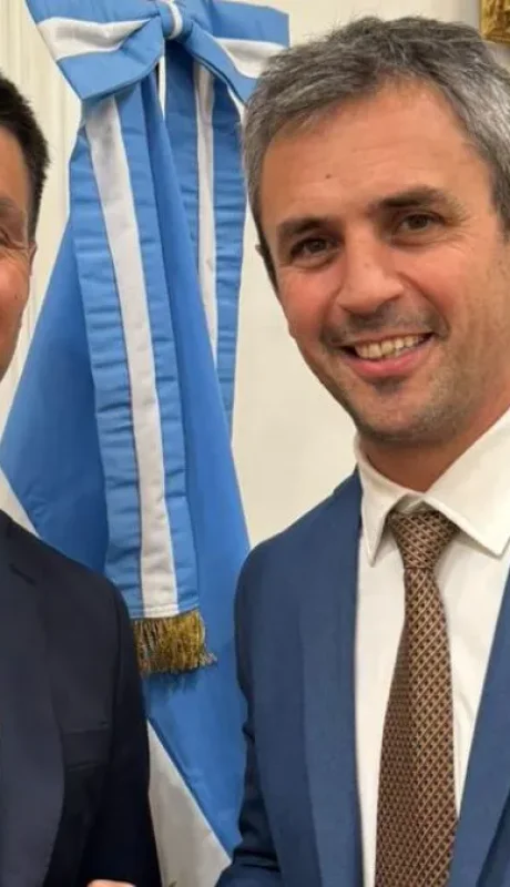 Facundo Correa Llano junto al titular de la Cámara de Diputados, Martín Menem. (Foto: archivo web)