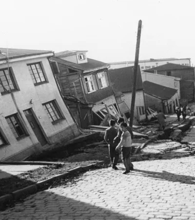 Terremoto en Valdivia en 1960.