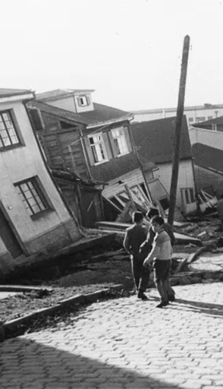 Terremoto en Valdivia en 1960.