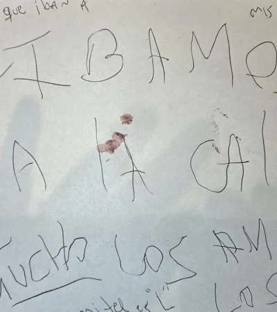 Se conoció la imagen de la carta encontrada en la escena del crimen, pieza clave en la investigación.